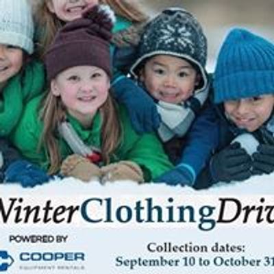 Winter Clothing Drive powered by Cooper Equipment Rentals