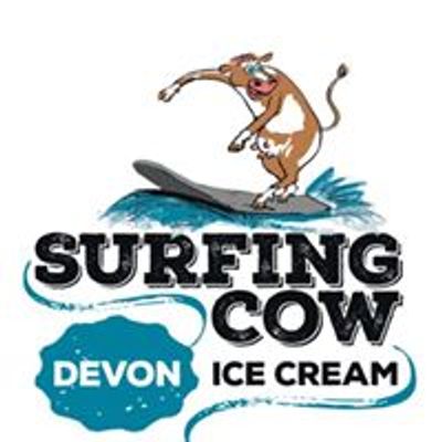 Surfing Cow Devon farm ice cream