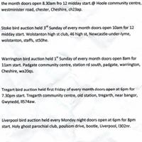 Chester bird auction