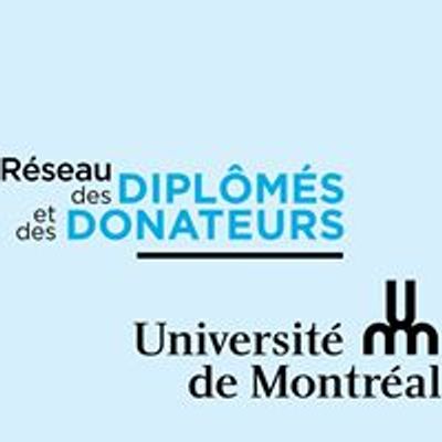 R\u00e9seau des dipl\u00f4m\u00e9s et des donateurs de l'Universit\u00e9 de Montr\u00e9al