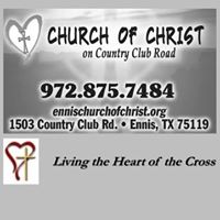 Church of Christ on Country Club Road in Ennis, TX