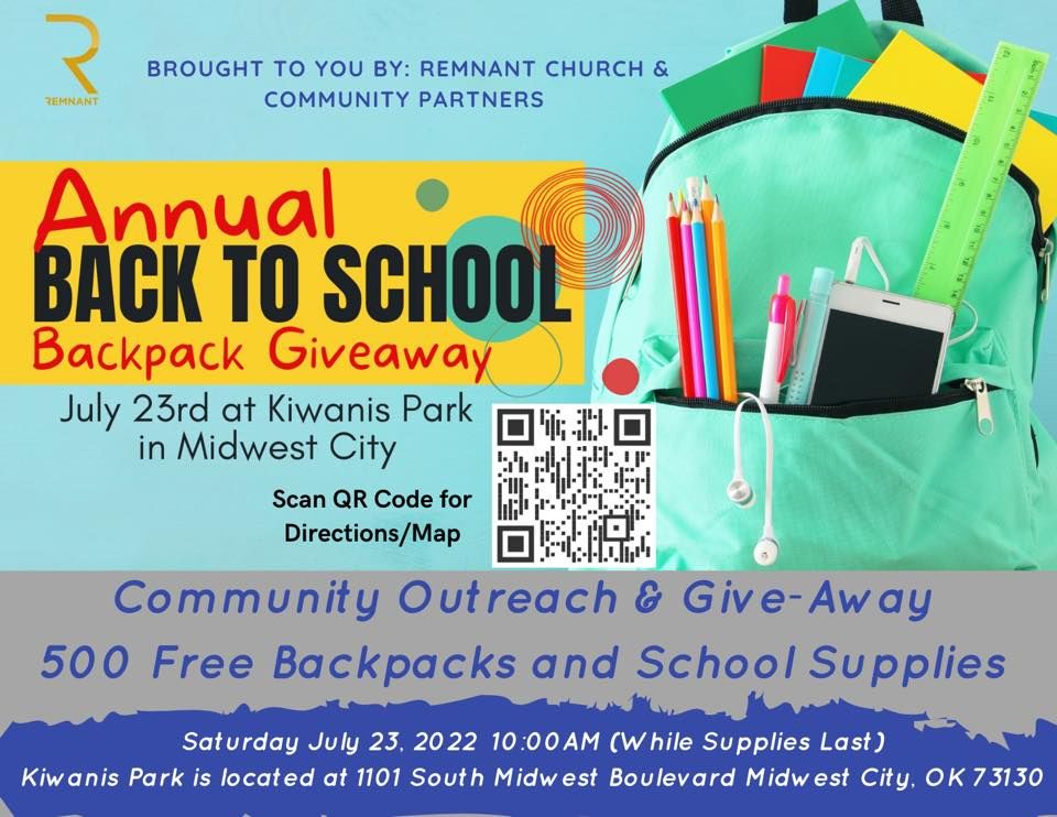 500 Free Backpacks with School Supplies Back to School Community