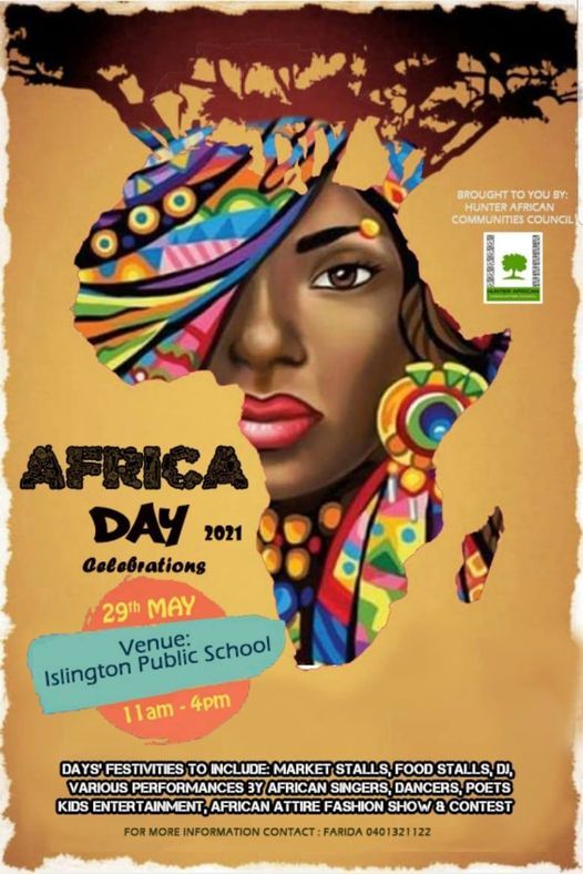 Africa Day Celebration Festival 2021 Karte Anzeigen Raymond Terrace May 29 2021