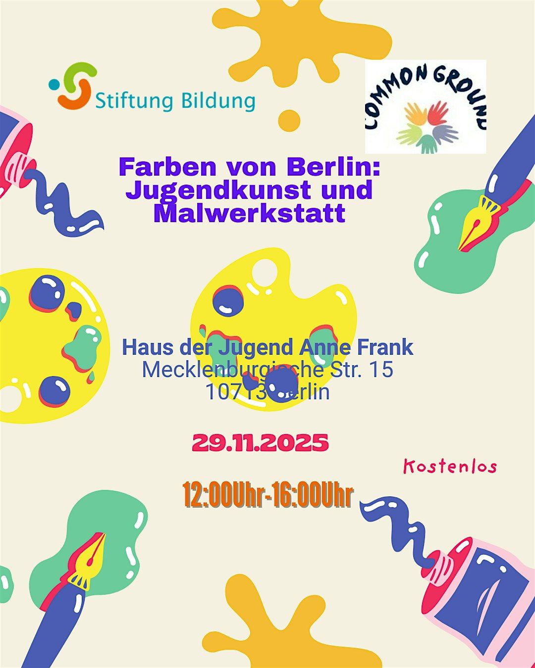 Farben von Berlin: Jugendkunst und Malwerkstatt