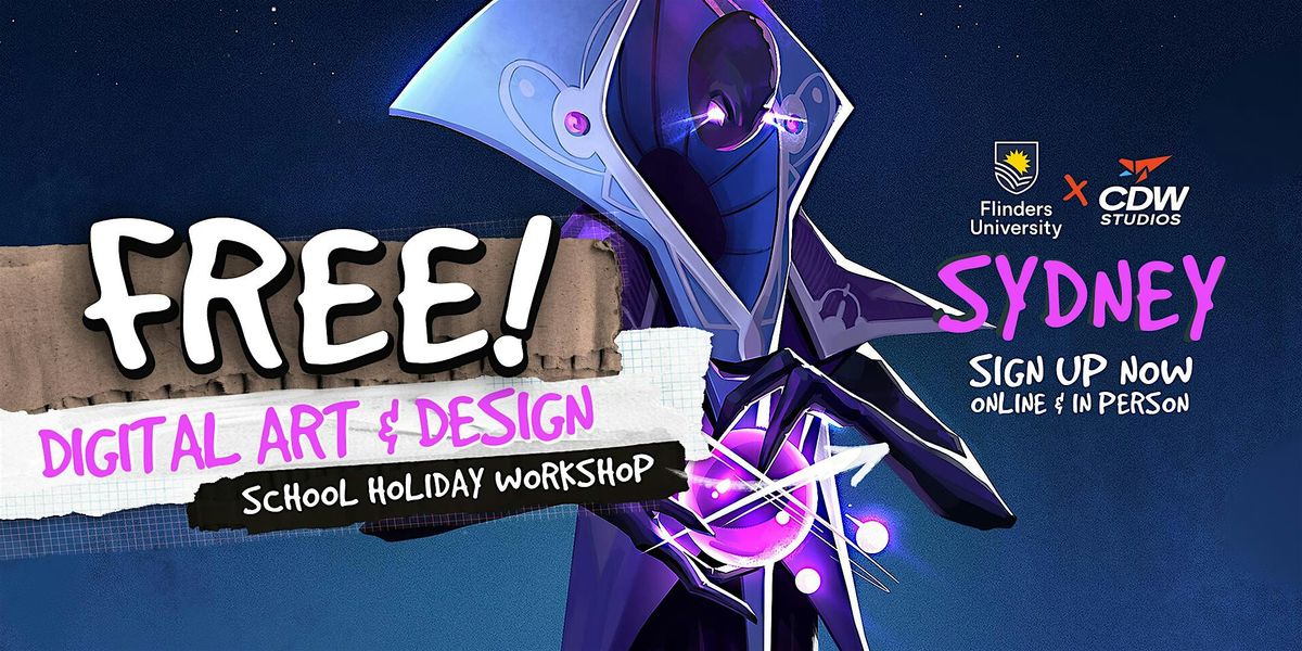 Digital Art - Holiday Workshop at CDW Studios - Sydney & Online (JULY 17)