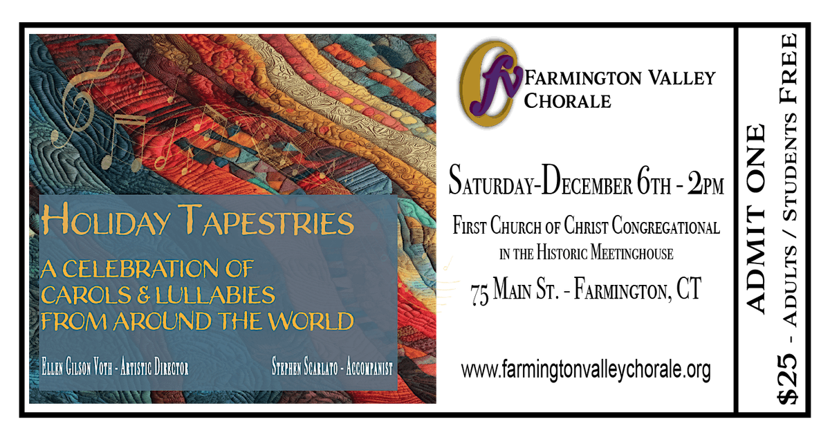 Farmington Valley Chorale\u2019s Holiday Tapestries