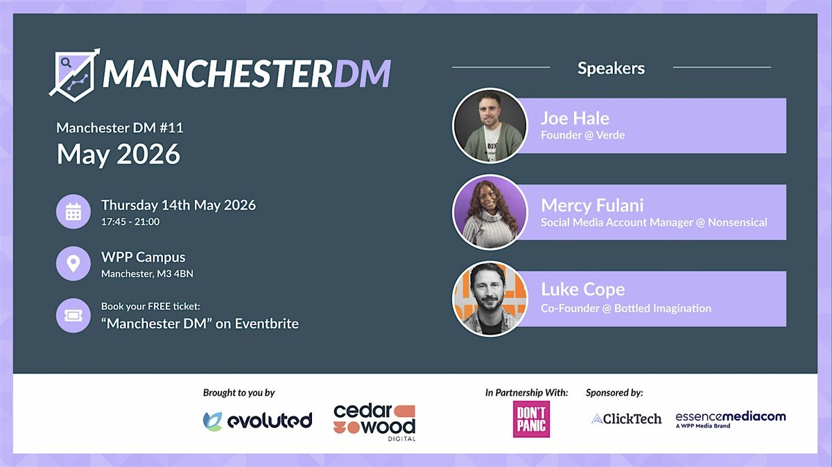 Manchester DM #11 - Digital Marketing Event