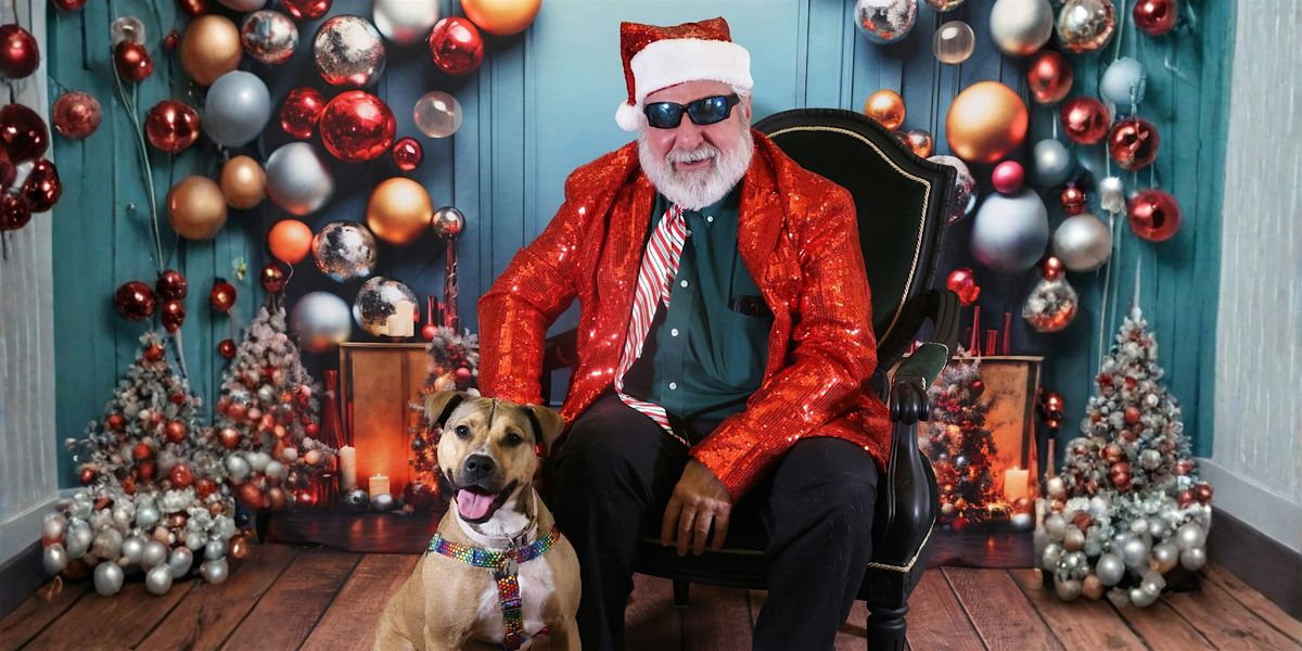 Photos with Sassy Santa at Barkside Detroit