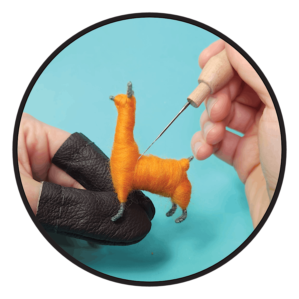 Needle Felting Class - llamas