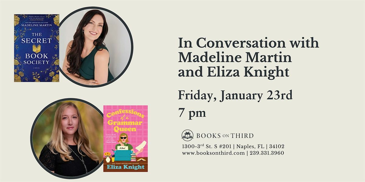An Evening with Madeline Martin & Eliza Knight