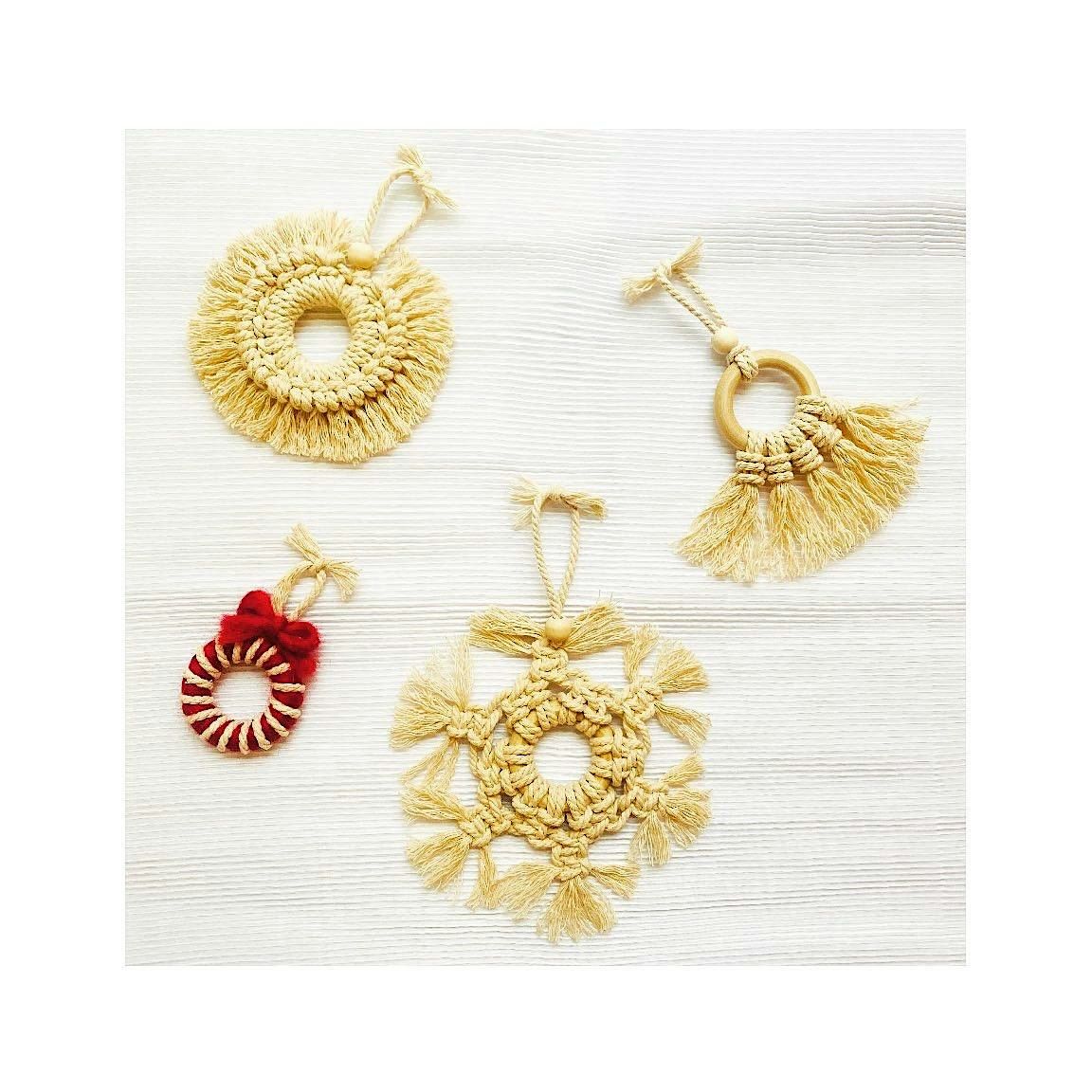 Macrame Christmas Tree Decoration Workshop (set of 4)