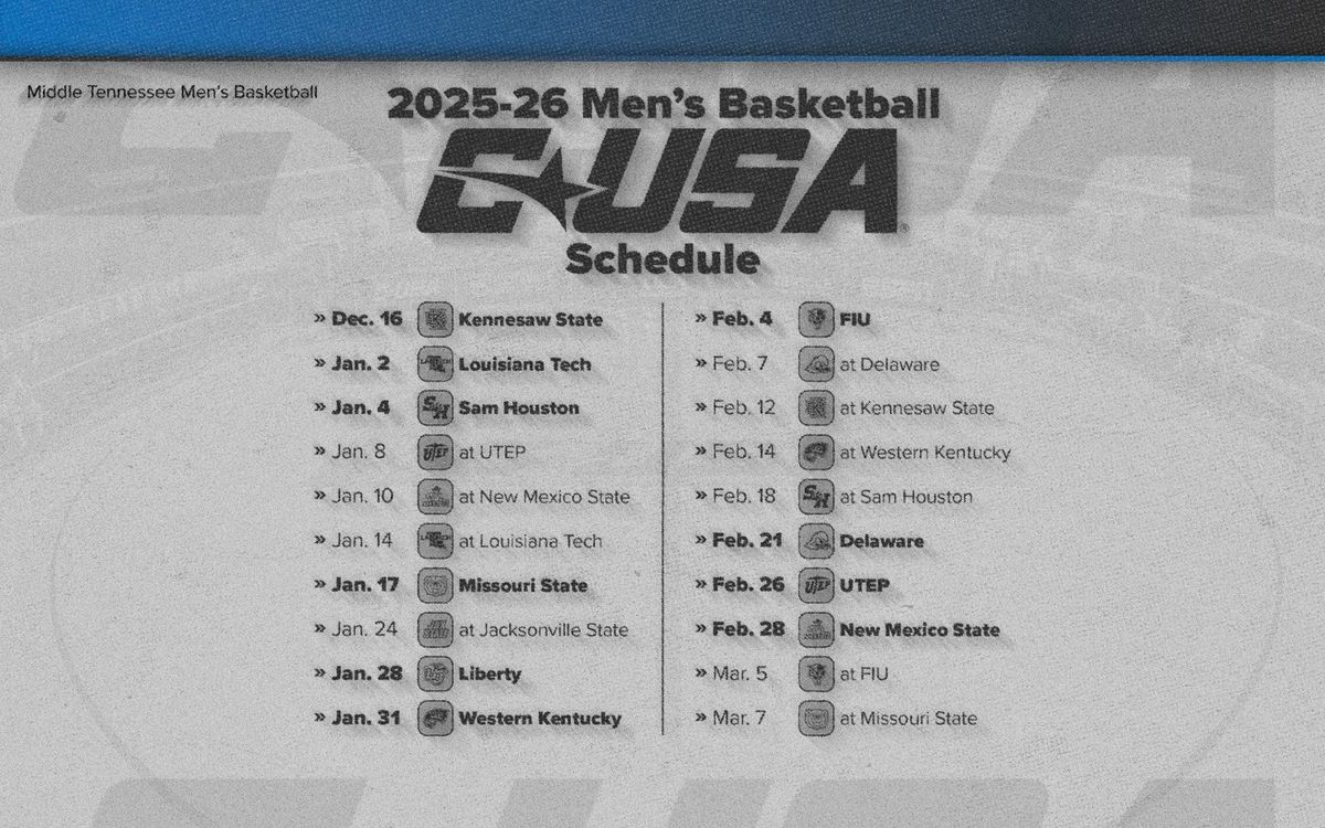 Parking Sam Houston Bearkats at Middle Tennessee Blue Raiders Mens Basketball