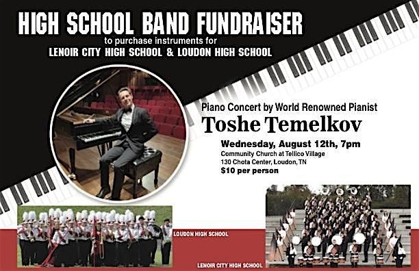 Benefit concert fundraiser for Loudoun County and Lenoir City bands.