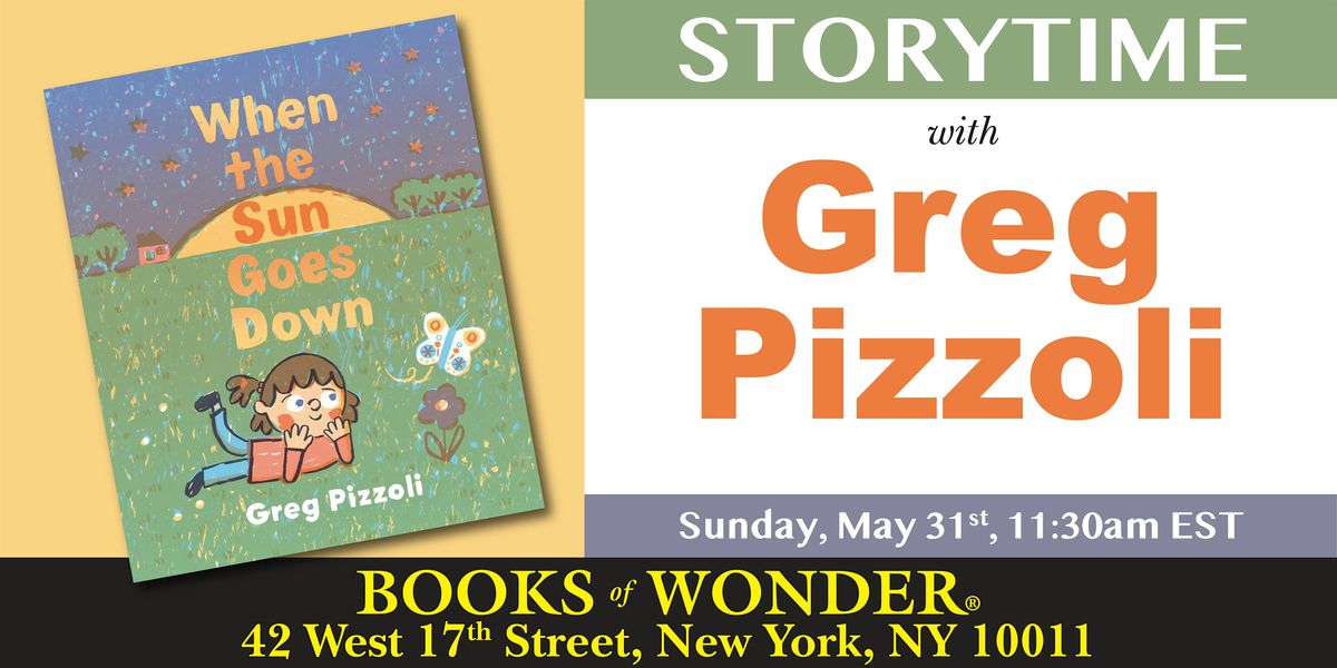 Storytime with the Author | GREG PIZZOLI