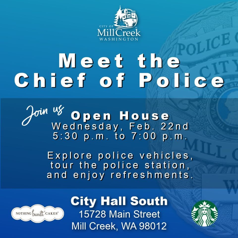 Meet the Chief of Police Open House at Mill Creek City Hall, Bothell on ...