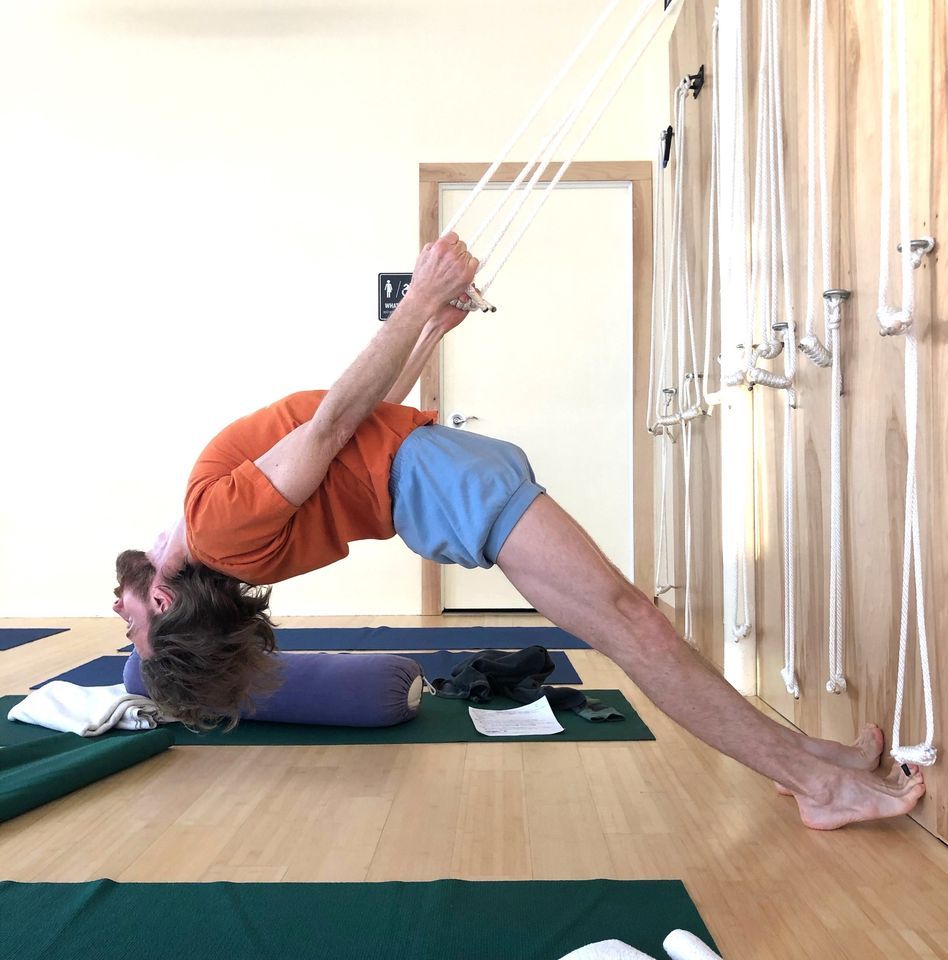 Iyengar Rope Inversion Intro to Iyengar + the Rope Wall at Center for Iyengar Yoga, Royal Oak ...