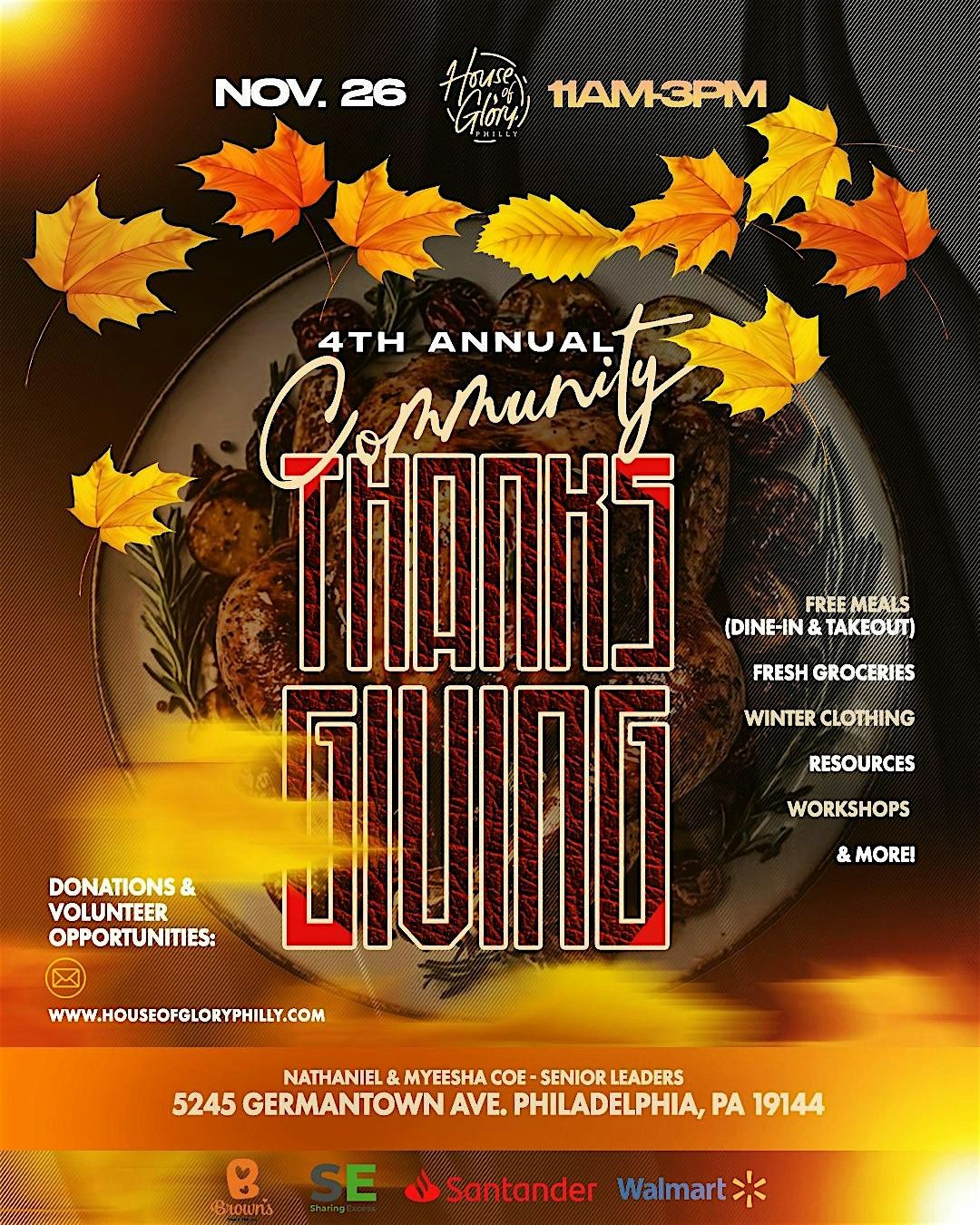 House Of Glory Philly's Community Thanksgiving | Be Our Guest