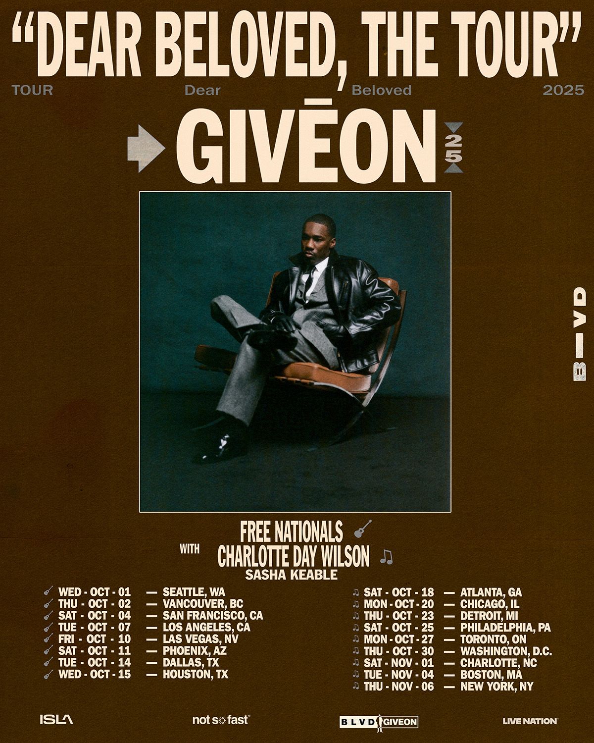 Giveon at Pavilion at Toyota Music Factory