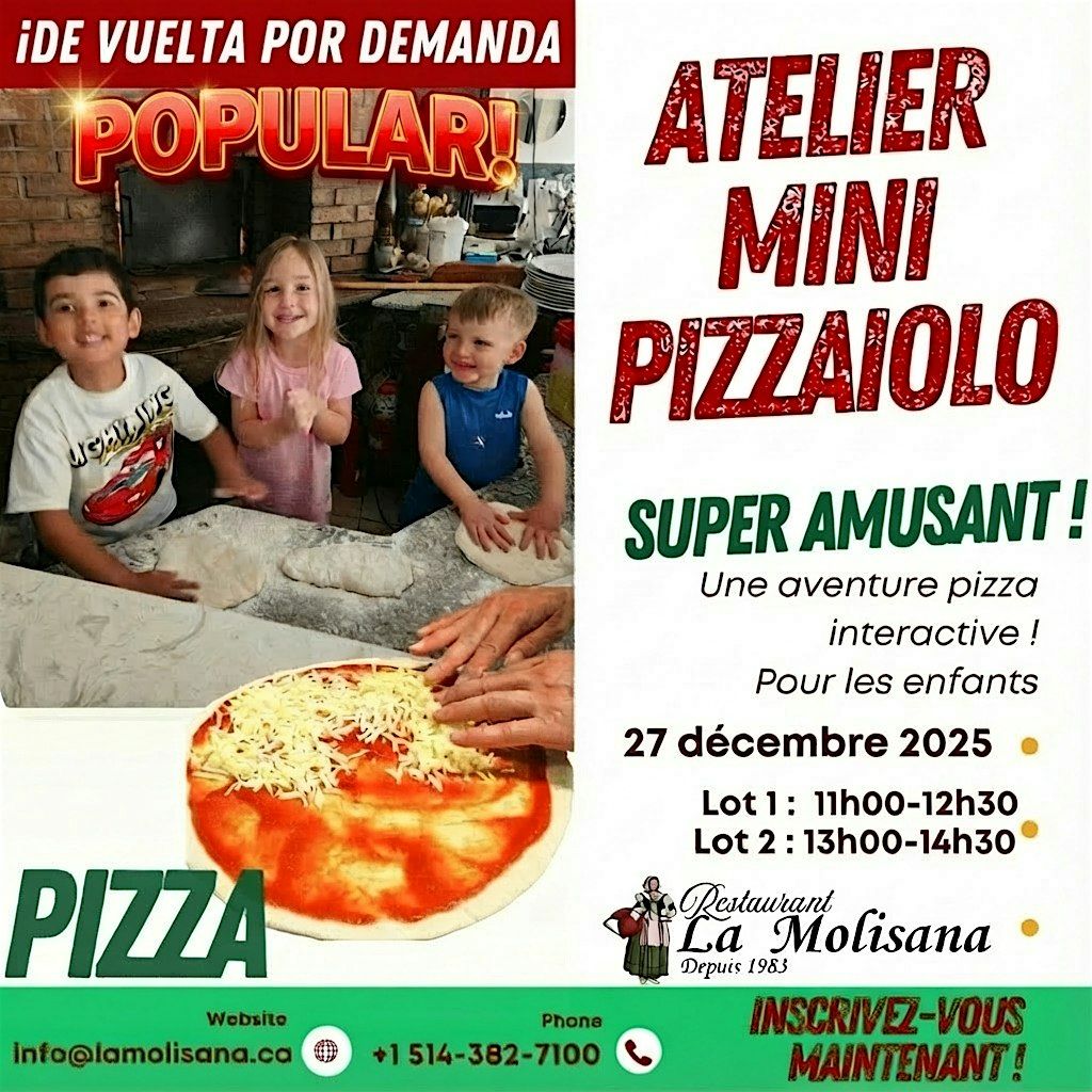 1st Batch Kids\u2019 Pizza Experience : La Molisana Mini Pizzaiolo Workshop
