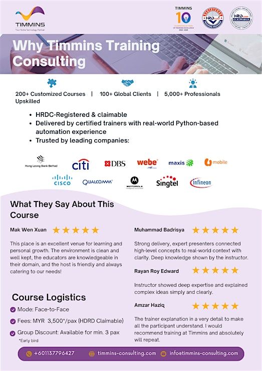 how to work with environment variables in python... Python Automation for Engineers Training | HRDC Claimable | Cyberjaya ...