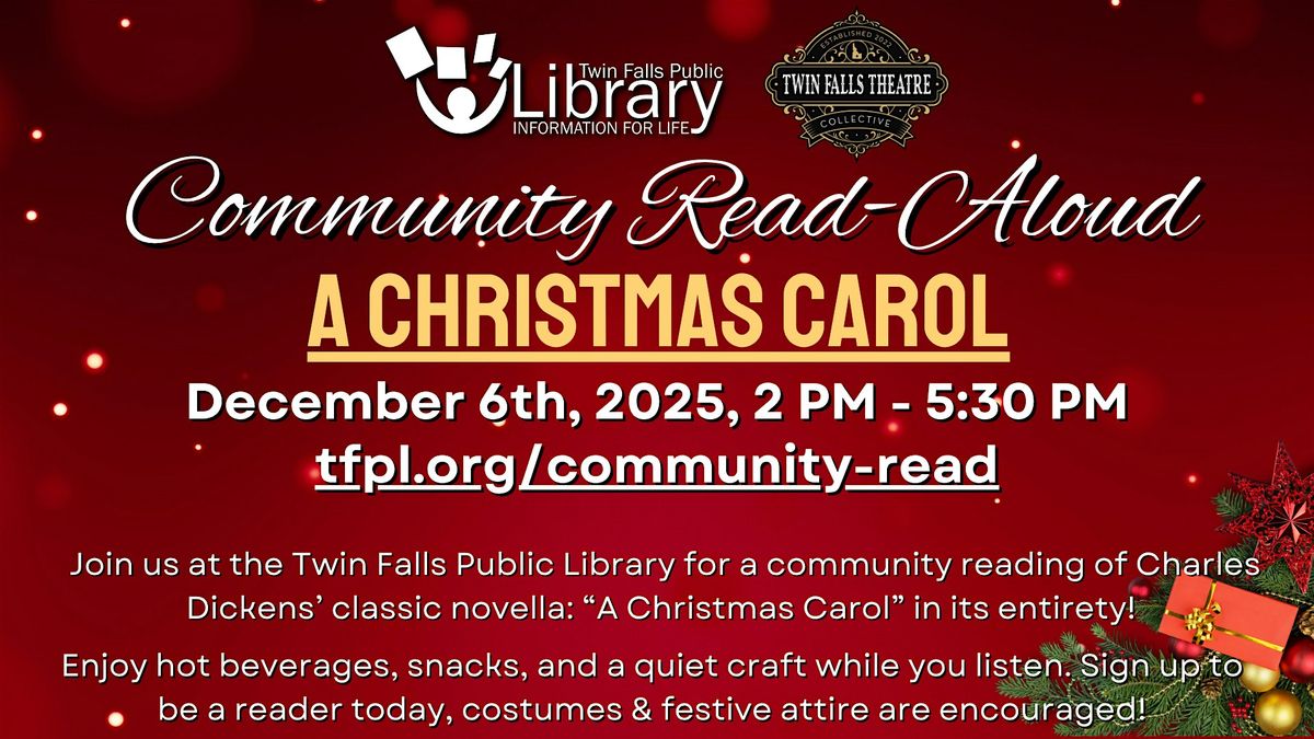 Community Read-Aloud: "A Christmas Carol"