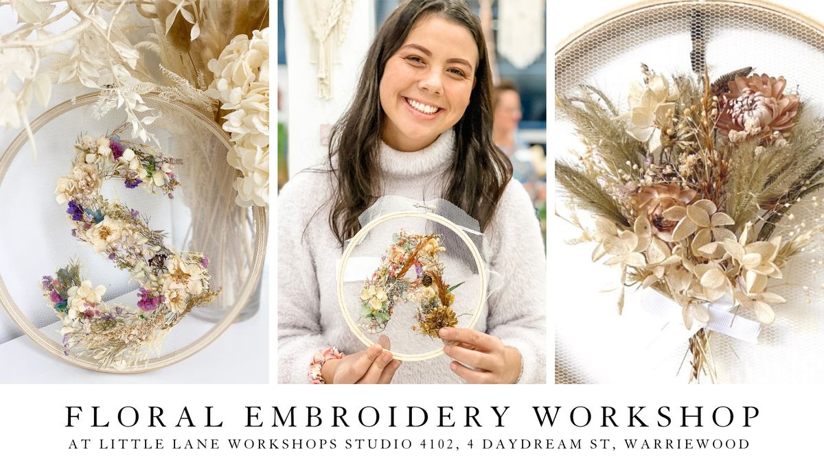 Dried Floral Embroidery Workshop