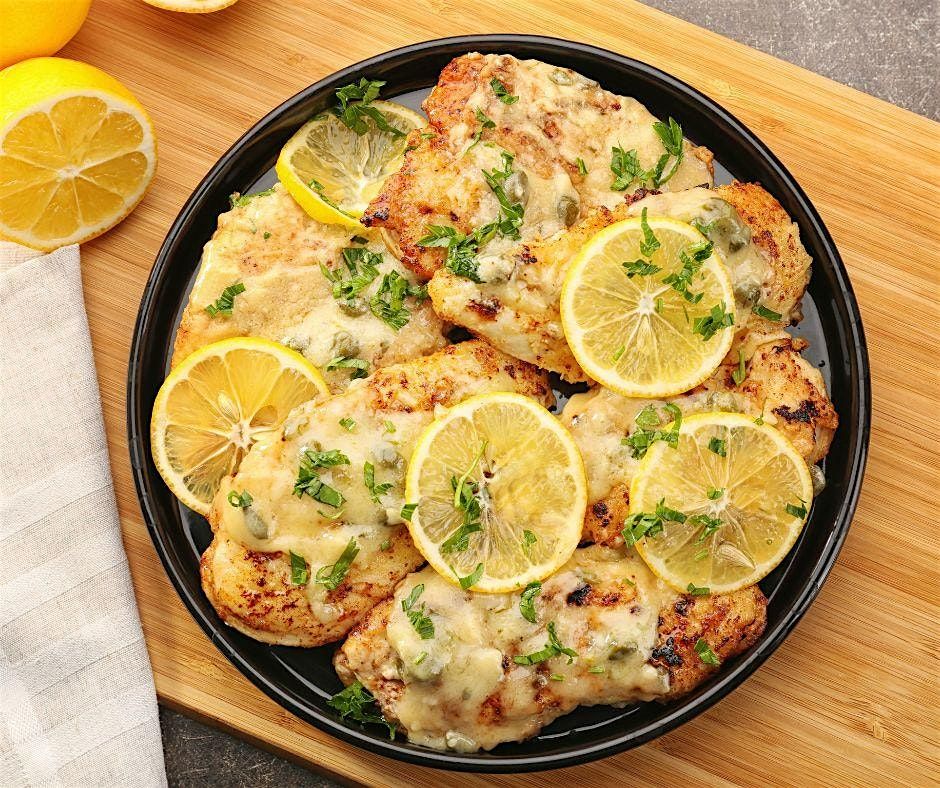 Chicken Piccata, Fresh Pasta and Tiramisu Cooking Class