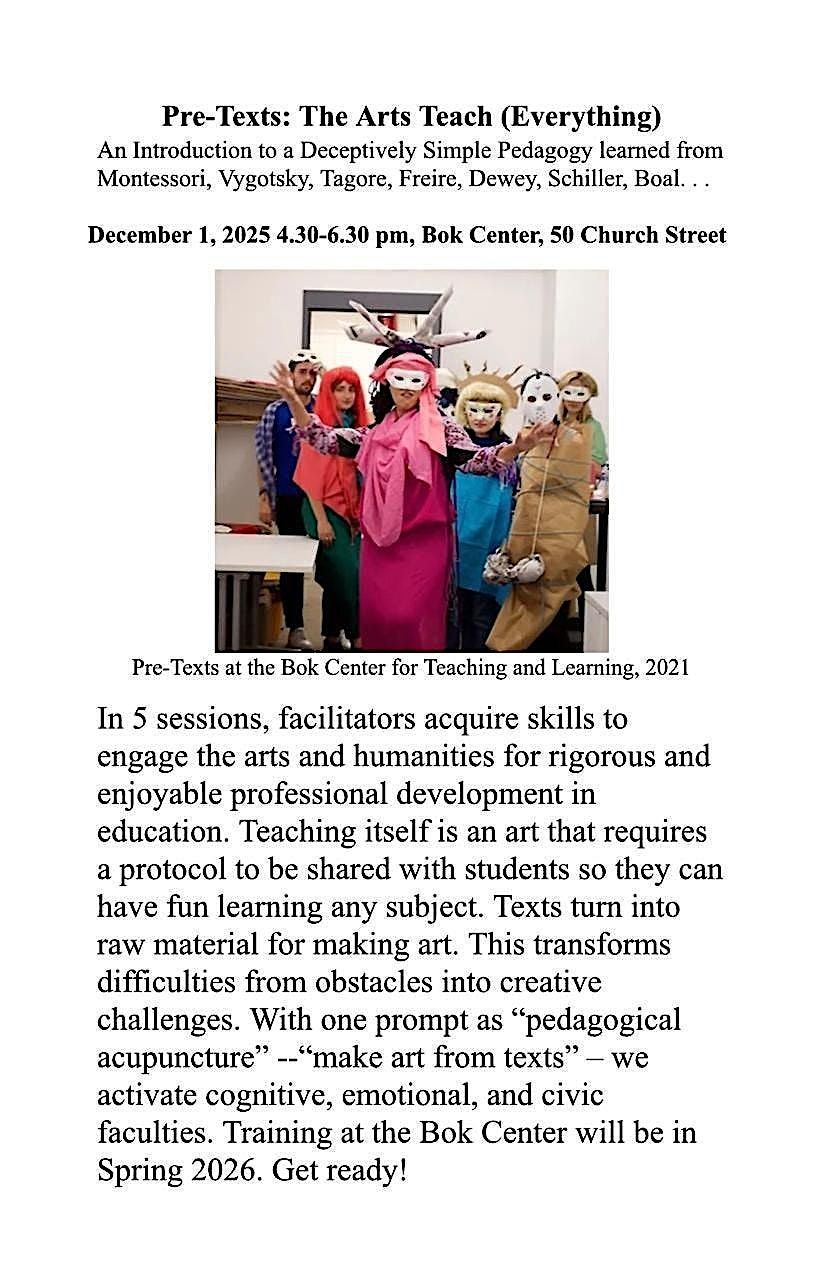 Pre-Texts - The Arts Teach (EveryThing)