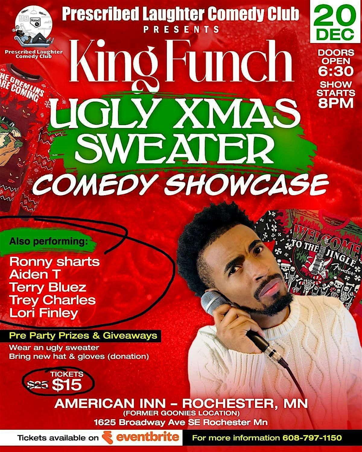 King Funch Ugly X-Mas Sweater Comedy Showcase