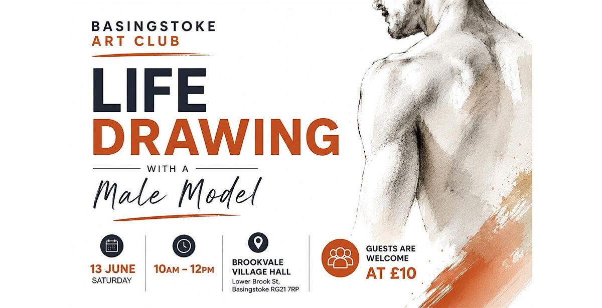 Life Drawing in Basingstoke with a Male Model at Brookvale Village Hall ...