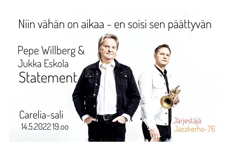 Pepe Willberg & Jukka Eskola Statement | Carelia-sali, Kuopio, IS | May ...