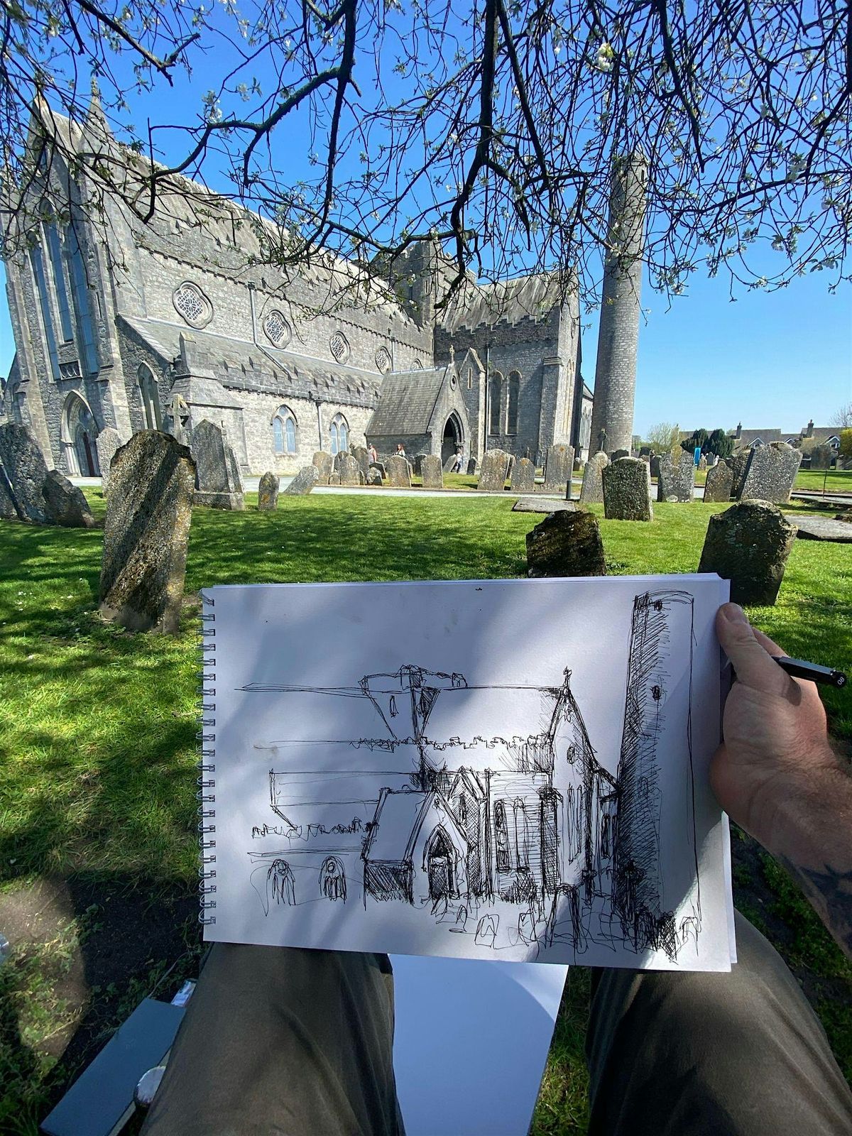 Plein Air Drawing Course at St Canice's Cathedral