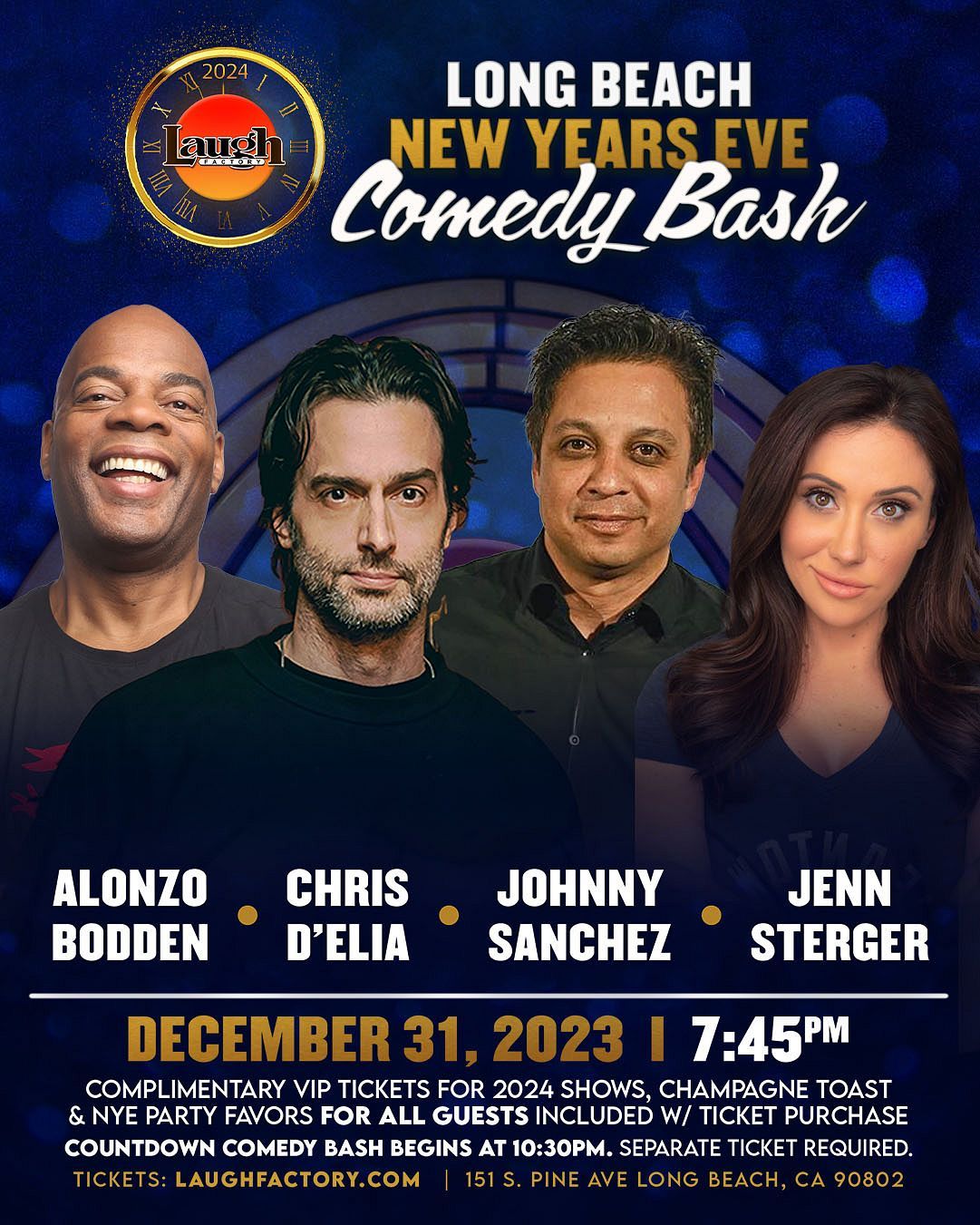 New Years Eve Comedy Bash at Bank Of America Performing Arts Center - Scherr Forum