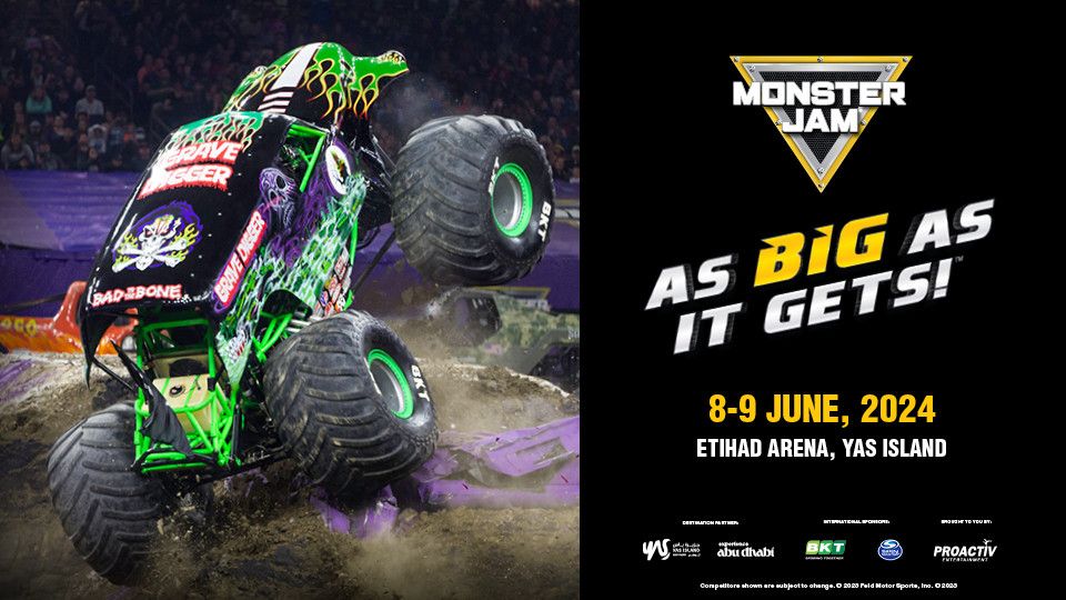 Monster Jam 2024 at Etihad Arena in Abu Dhabi Etihad Arena, Abu Dhabi