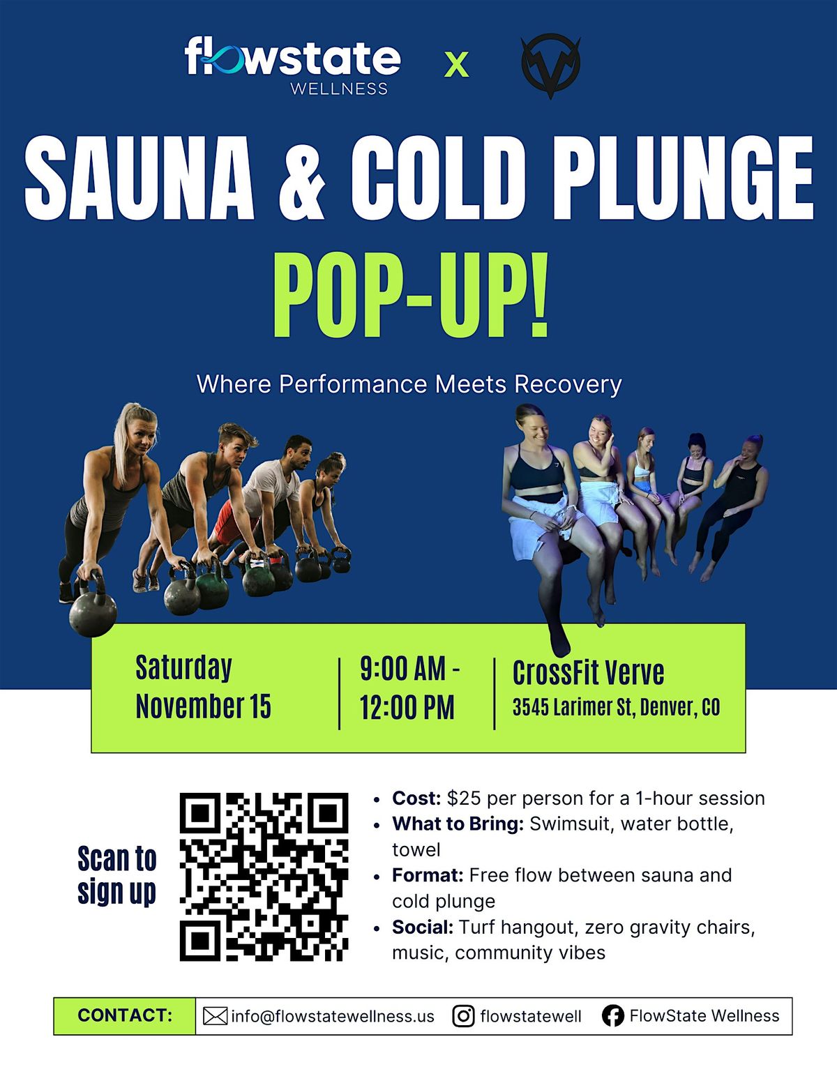 FlowState Wellness Mobile Sauna and Cold Plunge Pop-Up