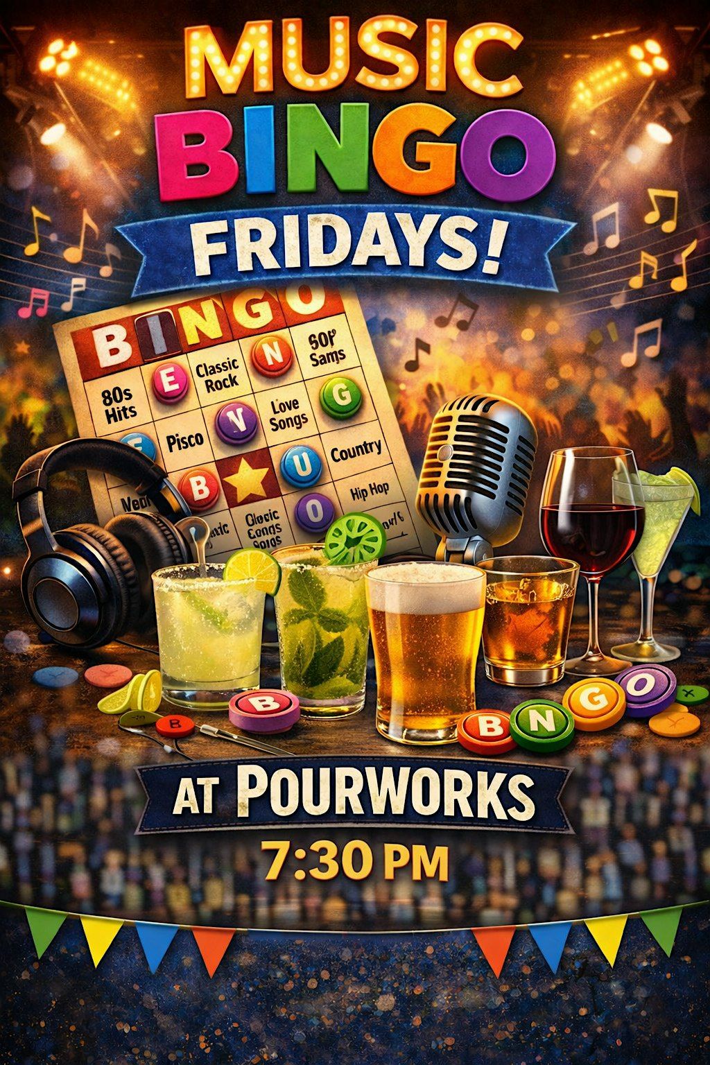 MUSIC BINGO FRIDAYS!