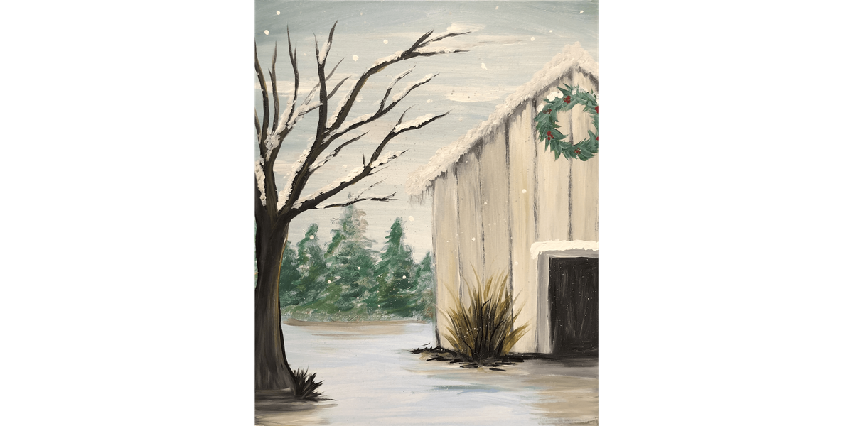 Rustic Winter Barn - Paint and Sip in Fishkill | Classpop!™ at Pinot's ...