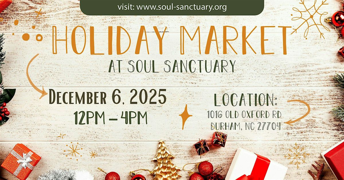Holiday Market at Soul Sanctuary