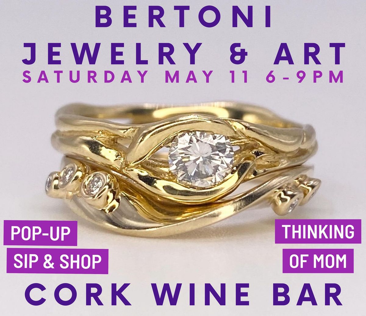 Bertoni Gallery’s Mother’s Day PopUp Shop & Sip at Cork Wine Bar