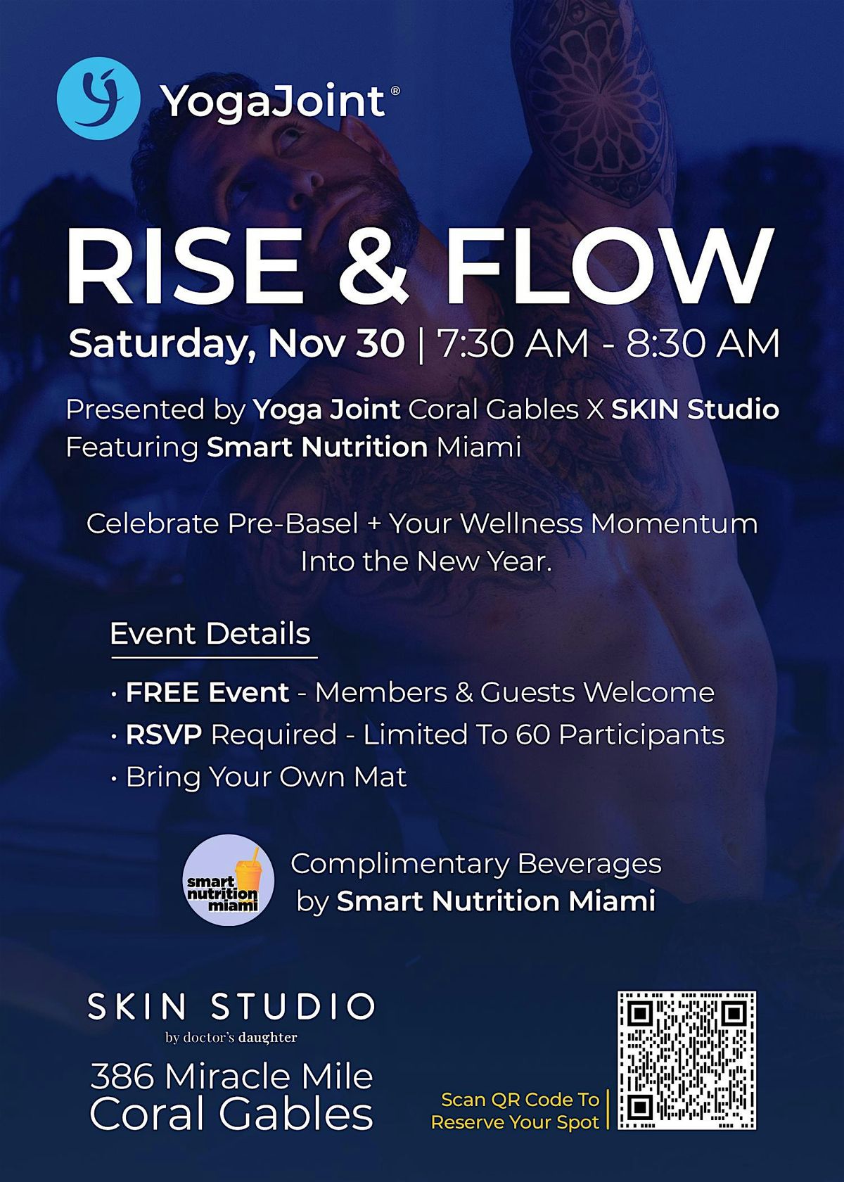 "Rise & Flow" With Yoga Joint Coral Gables & SKIN Studio