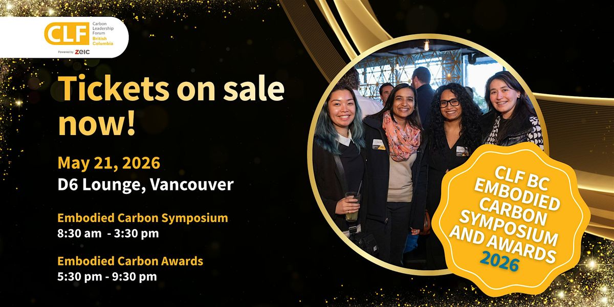 2026 CLF BC Embodied Carbon Symposium and Awards