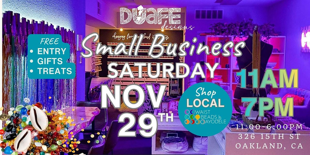 Small Business Saturday @ Duafe Designs