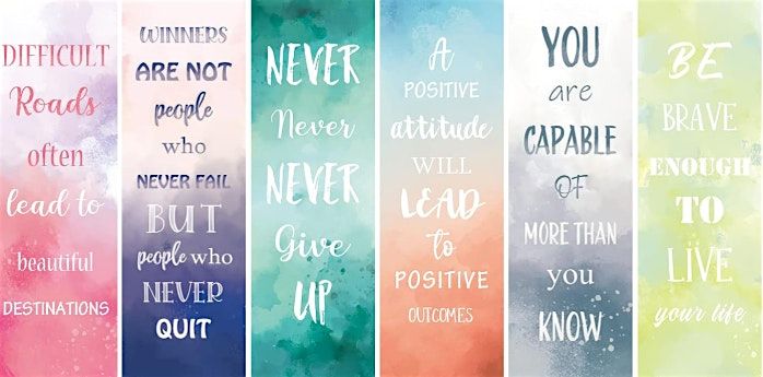Affirmation Bookmarks | Creative Art Social at Art Club Coffee