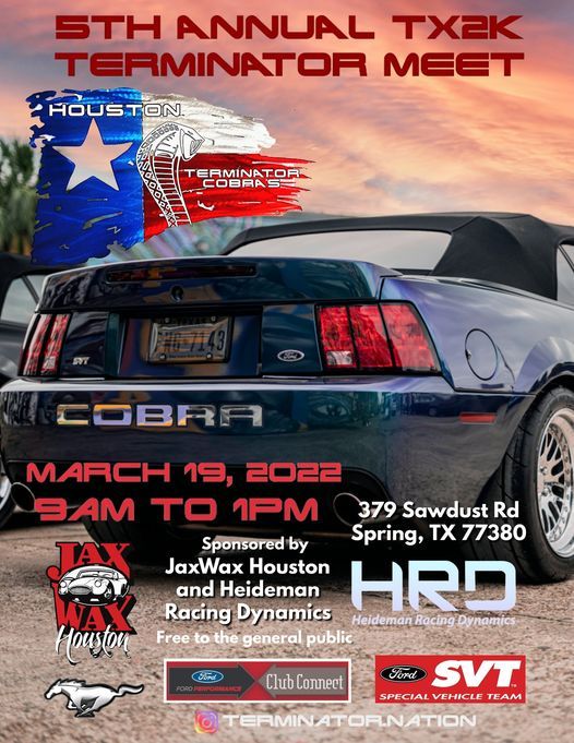 TX2K 2022 5th Annual Terminator Meet Jax Wax Houston, Spring, TX