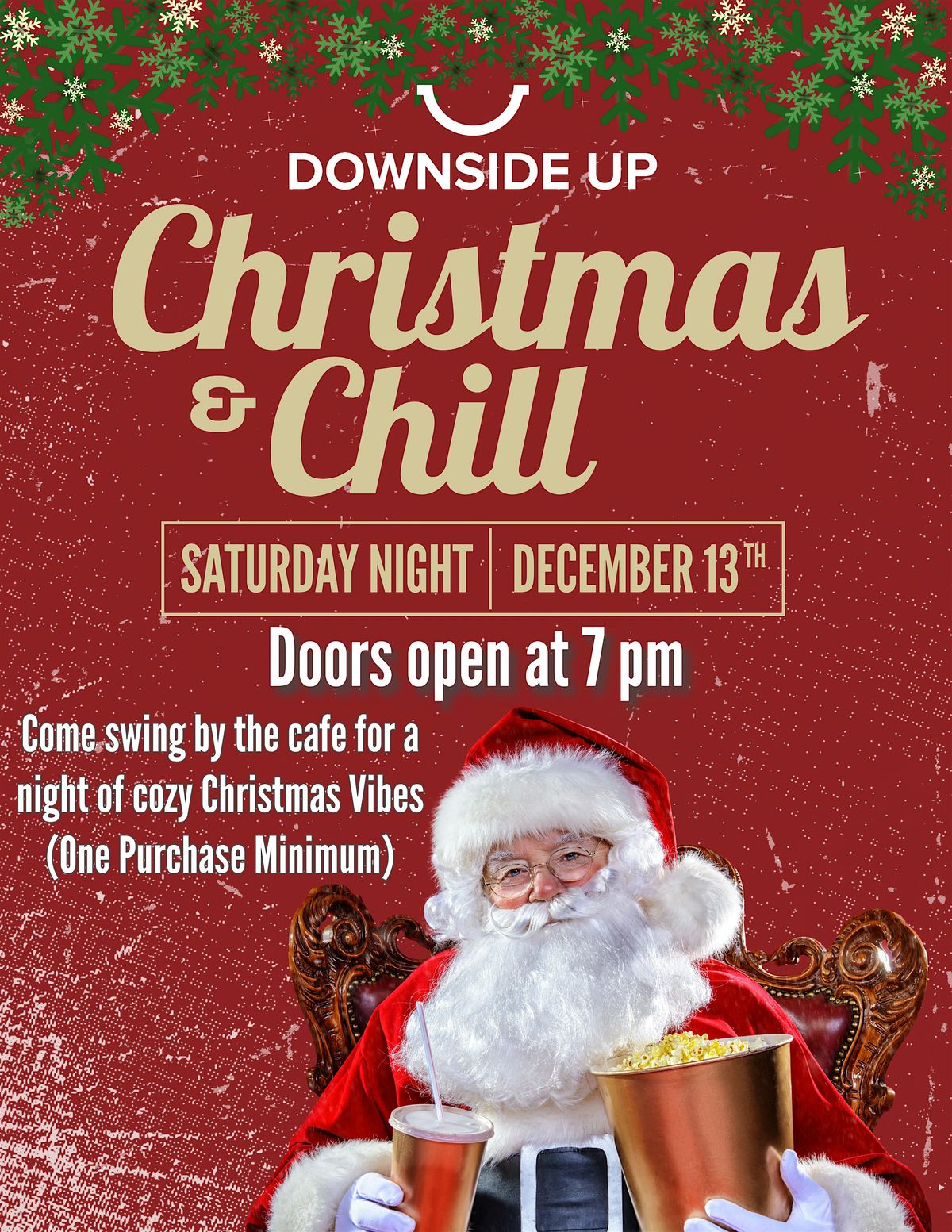 Christmas & Chill at Downside Up Night Cafe