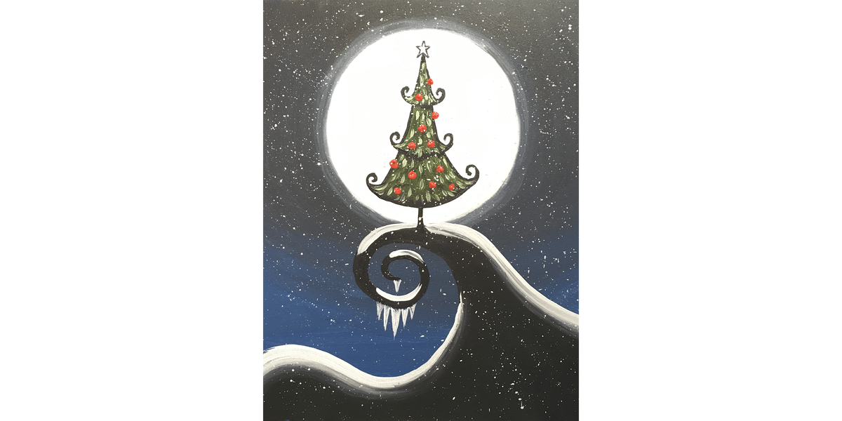 Nightmare Christmas Tree - Paint and Sip in Sacramento | Classpop!\u2122