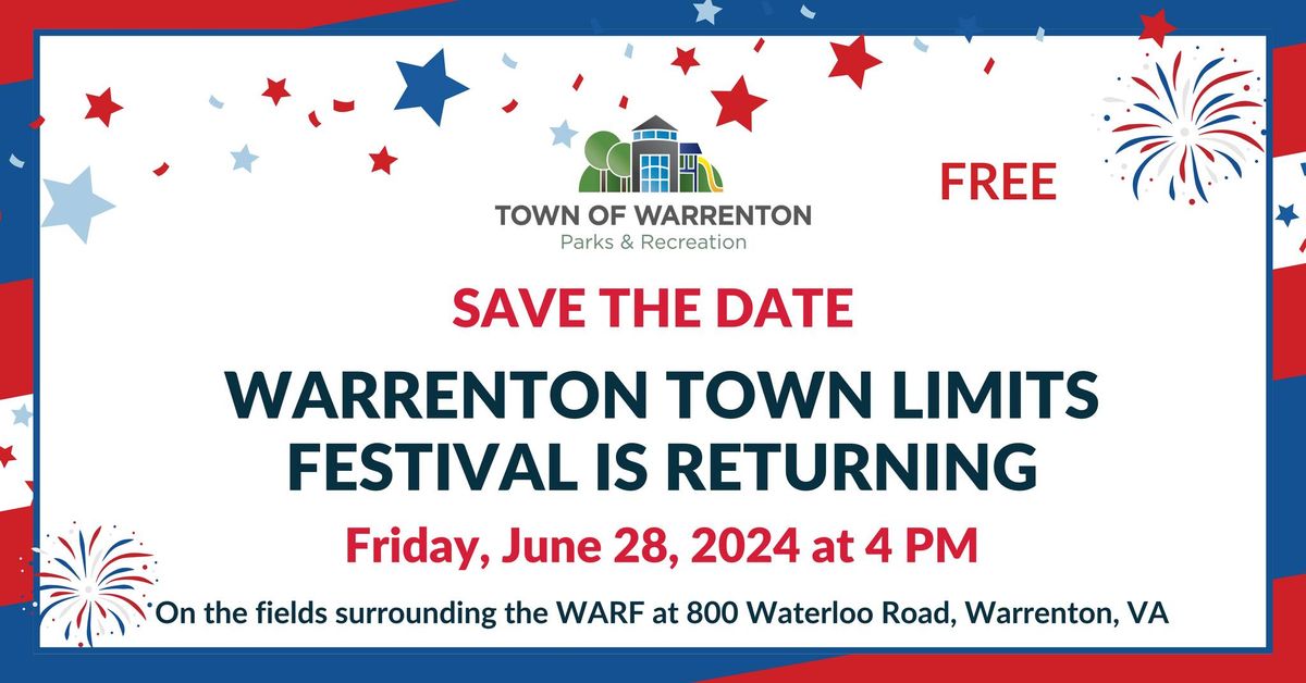 Warrenton Town Limits Festival 800 Waterloo Rd, Warrenton, VA, United