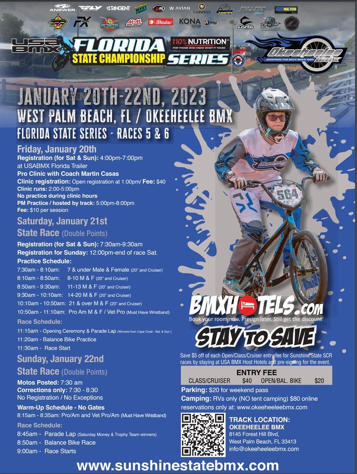 Okeeheelee BMX SCR Races 5 & 6 of the 2023 Florida State Series