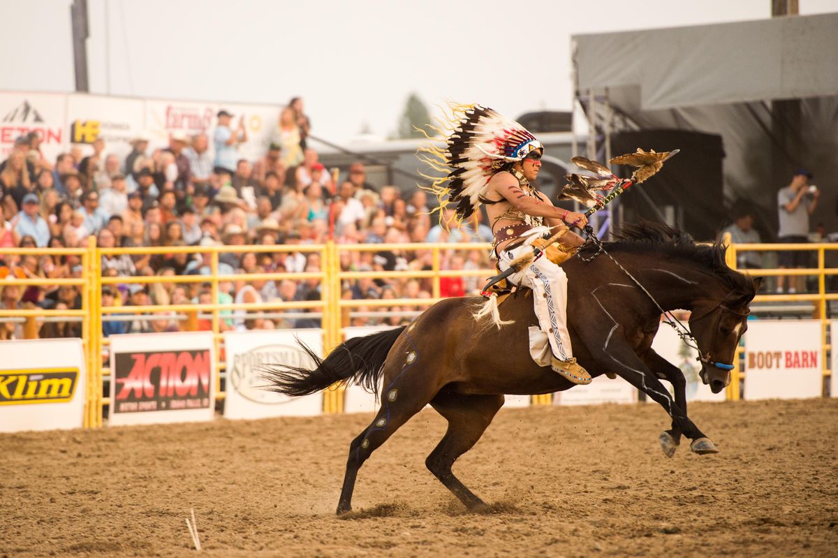 Idahos Oldest Rodeo, the War Bonnet Round Up 2020 | Sandy Downs Arena