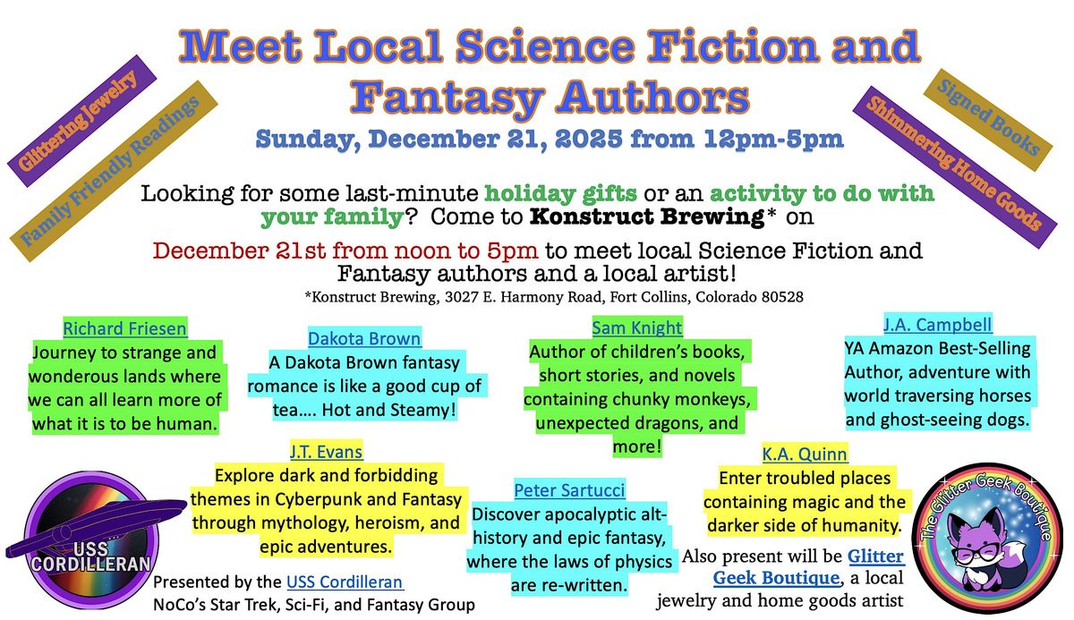 USS Cordilleran Local Authors and Artist Event